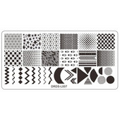 1 τμχ 12*6cm Nail Art Wave Stamp Πλάκες Σφράγισης Πλάκες προτύπων κυματισμού Πρότυπο νυχιών Πρότυπο μεταφοράς νυχιών Εργαλείο J34#