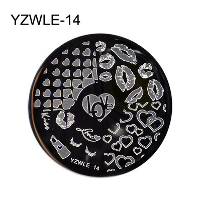1 PC Nagu zīmogplāksnes Zīmogs Skrāpis Lapu Roze Snowflakes Nagu mākslas zīmogu veidnes Ziemassvētku manikīrs