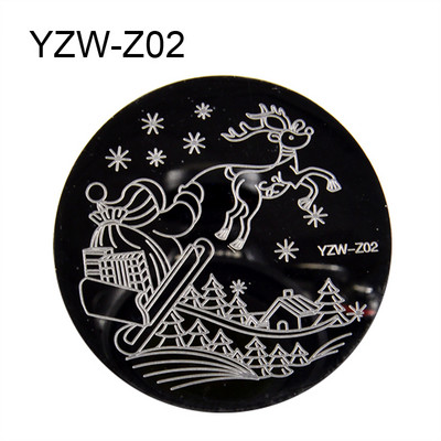 1 PC Nagu zīmogplāksnes Zīmogs Skrāpis Lapu Roze Snowflakes Nagu mākslas zīmogu veidnes Ziemassvētku manikīrs