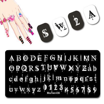 2021 New Arrival Various Series Snake Stamping Plate for Nails Big Small Snake Designed Figur Stamper Nail Stamper Plate #042