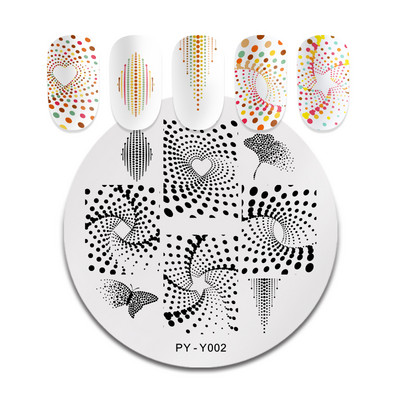 PICT You Flower Stamping Plate Nail Picture Stamp Templates Design Εργαλεία στένσιλ για πιάτα νυχιών τέχνης από ανοξείδωτο ατσάλι