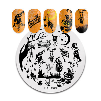 PICT You Flower Stamping Plate Nail Picture Stamp Templates Design Εργαλεία στένσιλ για πιάτα νυχιών τέχνης από ανοξείδωτο ατσάλι