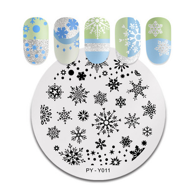 PICT You Flower Stamping Plate Nail Picture Stamp Templates Design Εργαλεία στένσιλ για πιάτα νυχιών τέχνης από ανοξείδωτο ατσάλι