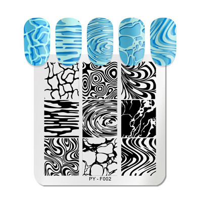 PICT You Flower Stamping Plate Nail Picture Stamp Templates Design Εργαλεία στένσιλ για πιάτα νυχιών τέχνης από ανοξείδωτο ατσάλι