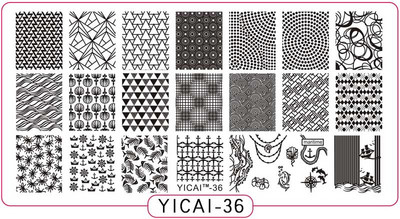Akciós ár: 3D körömsablonok bélyegzőlemeze, transzferbélyegzősablonok, 40 minta sablon sablon, 6x12 cm-es nyomtatási sablon Pl