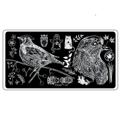 Akciós ár: 3D körömsablonok bélyegzőlemeze, transzferbélyegzősablonok, 40 minta sablon sablon, 6x12 cm-es nyomtatási sablon Pl