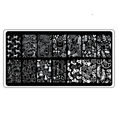 Akciós ár: 3D körömsablonok bélyegzőlemeze, transzferbélyegzősablonok, 40 minta sablon sablon, 6x12 cm-es nyomtatási sablon Pl