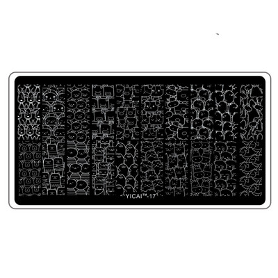 Akciós ár: 3D körömsablonok bélyegzőlemeze, transzferbélyegzősablonok, 40 minta sablon sablon, 6x12 cm-es nyomtatási sablon Pl