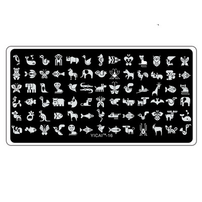 Akciós ár: 3D körömsablonok bélyegzőlemeze, transzferbélyegzősablonok, 40 minta sablon sablon, 6x12 cm-es nyomtatási sablon Pl