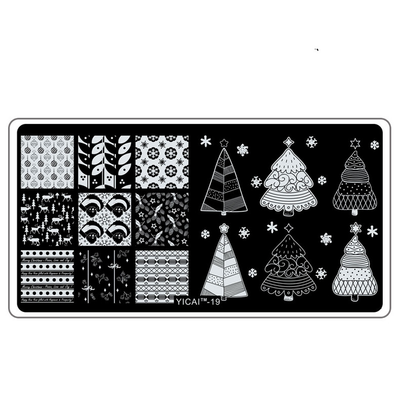 Pret de chilipir: Șabloane de unghii 3D Placă de ștanțare, Șabloane de ștampile de transfer, 40 de modele Șabloane de șablon, Șablon de imprimare 6X12cm Pl