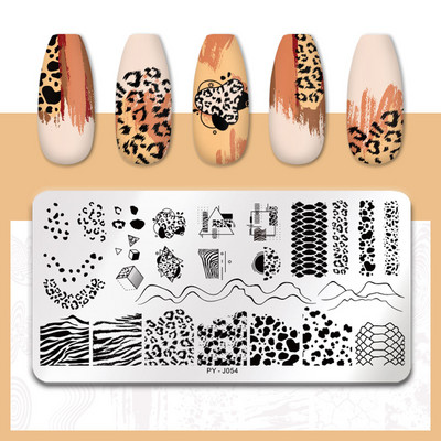 PICT YOU Nail Stamping Plate Line Pictures Stencil Σχέδιο νυχιών από ανοξείδωτο χάλυβα για εκτύπωση Εργαλείο πλάκας εικόνας Nail Art
