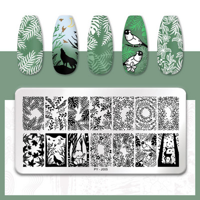 PICT YOU Nail Stamping Plate Line Pictures Stencil Σχέδιο νυχιών από ανοξείδωτο χάλυβα για εκτύπωση Εργαλείο πλάκας εικόνας Nail Art