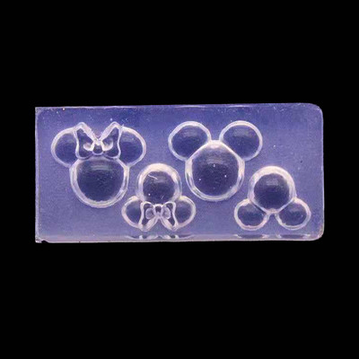 1 τεμ. 3D σιλικόνης παπιγιόν φόρμα για σκάλισμα νυχιών Cute Bear Mold Stamping Design Στένσιλ βερνίκι UV Gel Εργαλεία αξεσουάρ μανικιούρ DIY