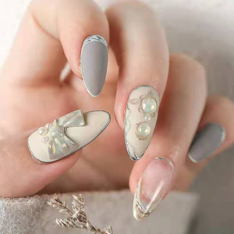 1 bucăți 3D silicon bowknot unghii sculptură matriță drăguț urs matriță ștanțare design polonez UV gel șabloane DIY manichiură accesorii instrumente