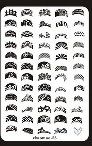 Νέος !!! 9,5*14,5 εκ. Μάλλινο πουλόβερ Nail Art Πρότυπο εικόνας με σφραγίδα Πλάκες Πολωνικής στάμπας Πρότυπο εικόνας μανικιούρ #24
