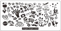 Νέος !!! 9,5*14,5 εκ. Μάλλινο πουλόβερ Nail Art Πρότυπο εικόνας με σφραγίδα Πλάκες Πολωνικής στάμπας Πρότυπο εικόνας μανικιούρ #24