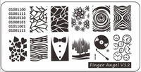 Νέος !!! 9,5*14,5 εκ. Μάλλινο πουλόβερ Nail Art Πρότυπο εικόνας με σφραγίδα Πλάκες Πολωνικής στάμπας Πρότυπο εικόνας μανικιούρ #24