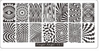 Νέος !!! 9,5*14,5 εκ. Μάλλινο πουλόβερ Nail Art Πρότυπο εικόνας με σφραγίδα Πλάκες Πολωνικής στάμπας Πρότυπο εικόνας μανικιούρ #24