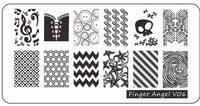 Νέος !!! 9,5*14,5 εκ. Μάλλινο πουλόβερ Nail Art Πρότυπο εικόνας με σφραγίδα Πλάκες Πολωνικής στάμπας Πρότυπο εικόνας μανικιούρ #24