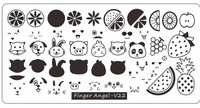 Νέος !!! 9,5*14,5 εκ. Μάλλινο πουλόβερ Nail Art Πρότυπο εικόνας με σφραγίδα Πλάκες Πολωνικής στάμπας Πρότυπο εικόνας μανικιούρ #24