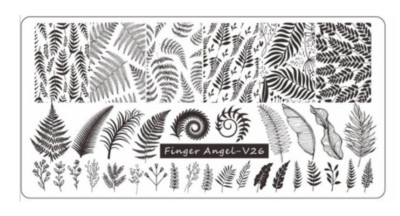 Νέος !!! 9,5*14,5 εκ. Μάλλινο πουλόβερ Nail Art Πρότυπο εικόνας με σφραγίδα Πλάκες Πολωνικής στάμπας Πρότυπο εικόνας μανικιούρ #24