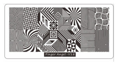 Νέος !!! 9,5*14,5 εκ. Μάλλινο πουλόβερ Nail Art Πρότυπο εικόνας με σφραγίδα Πλάκες Πολωνικής στάμπας Πρότυπο εικόνας μανικιούρ #24
