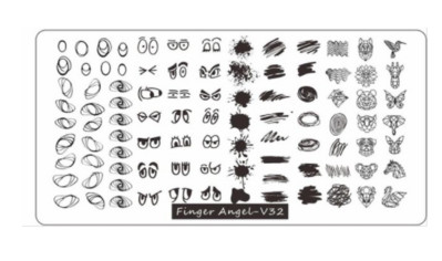 Νέος !!! 9,5*14,5 εκ. Μάλλινο πουλόβερ Nail Art Πρότυπο εικόνας με σφραγίδα Πλάκες Πολωνικής στάμπας Πρότυπο εικόνας μανικιούρ #24