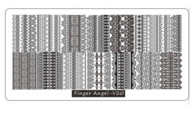 Νέος !!! 9,5*14,5 εκ. Μάλλινο πουλόβερ Nail Art Πρότυπο εικόνας με σφραγίδα Πλάκες Πολωνικής στάμπας Πρότυπο εικόνας μανικιούρ #24