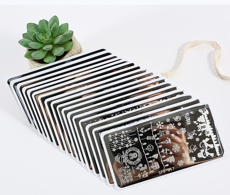 Halloween Crăciun Plăci pentru Ștampilarea unghiilor Ștampila pentru unghii Imagine lac Imagine Nail Art 6.2*12.5 Șablon pentru ștampilarea unghiilor Ștampila Konad