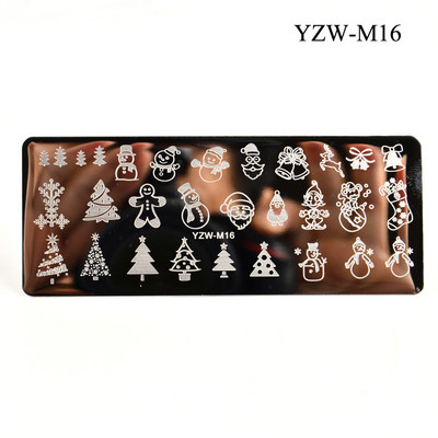 1 τεμ. Πλάκες σφράγισης νυχιών Flower Butterfly Nail Art Plate από ανοξείδωτο ατσάλι για εκτύπωση Εργαλεία στένσιλ για μανικιούρ