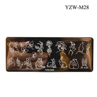 1 τεμ. Πλάκες σφράγισης νυχιών Flower Butterfly Nail Art Plate από ανοξείδωτο ατσάλι για εκτύπωση Εργαλεία στένσιλ για μανικιούρ