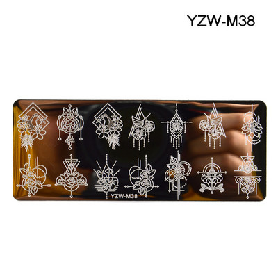 1 τεμ. Πλάκες σφράγισης νυχιών Flower Butterfly Nail Art Plate από ανοξείδωτο ατσάλι για εκτύπωση Εργαλεία στένσιλ για μανικιούρ