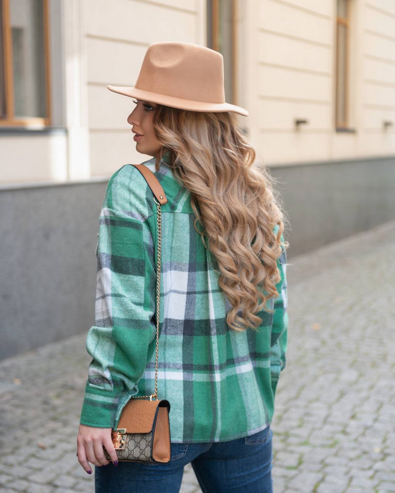 Риза от еко кашмир на каре