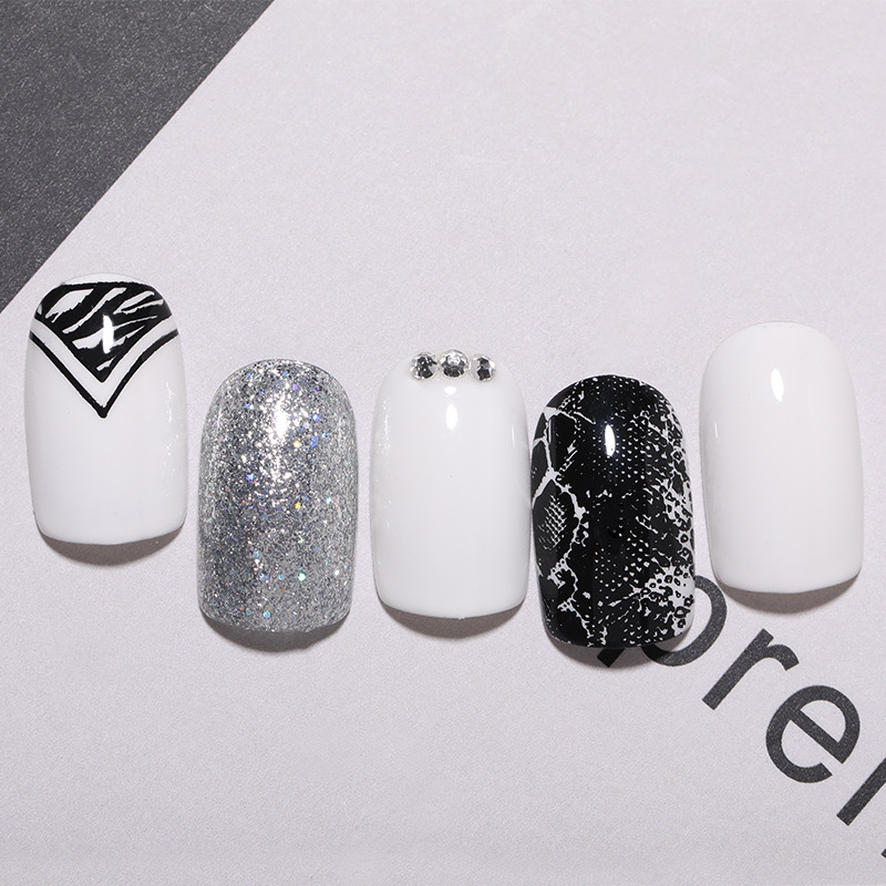 NICOLE DIARY Ussinahast tembeldusplaadid Leopard Zebra Disain templite šabloonid Maniküürid Küünte tembeldamine Küünelakkide mallid