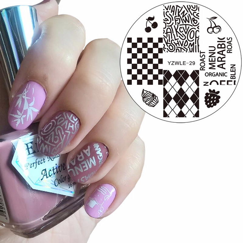 1 vnt., 30 modelių, pasirenkami nagų štampavimo plokštelė, nėriniai, neigiama vieta, lapai, gėlės, nagų dailės šablonai, įrankiai, priedai