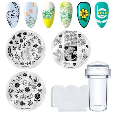 MEET ACROSS Stamping Plates Set Line Εικόνες Πλάκα τέχνης νυχιών Πρότυπο σφραγίδας σχεδίασης από ανοξείδωτο χάλυβα για εργαλεία εκτύπωσης στένσιλ