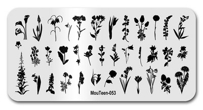 2022 New Green Monster Nail Stamping Christmas Figures Stamp Plate Green Man Nail Art Templates #086