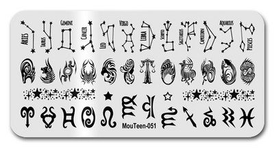 2022 New Green Monster Nail Stamping Christmas Figures Stamp Plate Green Man Nail Art Templates #086