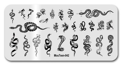 2022 New Green Monster Nail Stamping Christmas Figures Stamp Plate Green Man Nail Art Templates #086