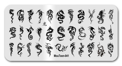 2022 New Green Monster Nail Stamping Christmas Figures Stamp Plate Green Man Nail Art Templates #086