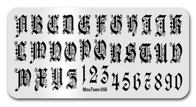 2022 New Green Monster Nail Stamping Christmas Figures Stamp Plate Green Man Nail Art Templates #086