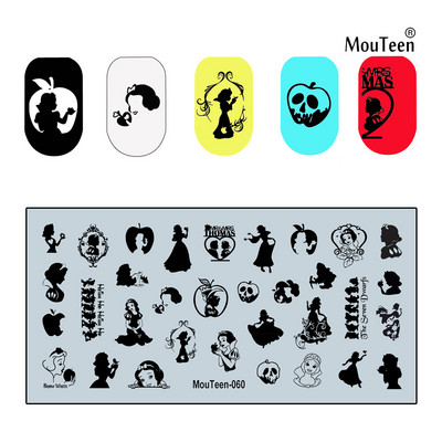 2022 New Green Monster Nail Stamping Christmas Figures Stamp Plate Green Man Nail Art Templates #086