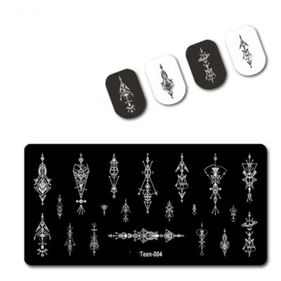 12*6 cm nagu mākslas veidņu zīmogplāksnīšu dizains Seksīga meitene Abstrakti sievietes nagi Zīmogu veidnes Rakstzīmju rakstu plāksnes Image1PC