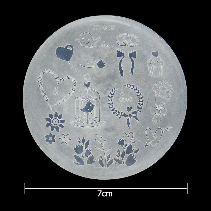 Kimcci 1vnt Naujųjų metų vaizdas Nagų dailės štampavimo plokštelė mada plastikinis trafaretas DIY 3D šablonai lenkiškas grožis manikiūras makiažo įrankiai