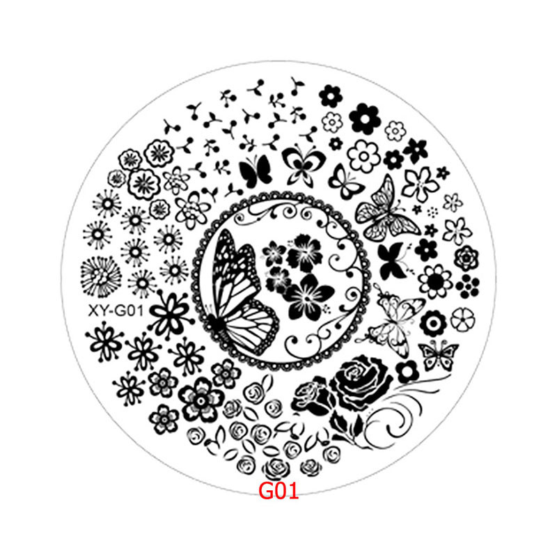 Kimcci 1vnt Naujųjų metų vaizdas Nagų dailės štampavimo plokštelė mada plastikinis trafaretas DIY 3D šablonai lenkiškas grožis manikiūras makiažo įrankiai