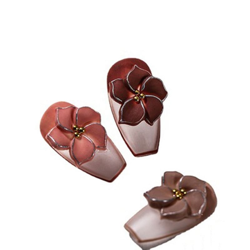 Mucegai 3D din silicon pentru unghii Mucegai pentru arta unghiilor Șablon de unghii sculptate cu arc pentru unghii, șablon pentru oc cu gel UV, pentru femei, fete, decorare pentru manichiură DIY