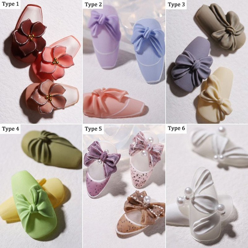 Mucegai 3D din silicon pentru unghii Mucegai pentru arta unghiilor Șablon de unghii sculptate cu arc pentru unghii, șablon pentru oc cu gel UV, pentru femei, fete, decorare pentru manichiură DIY