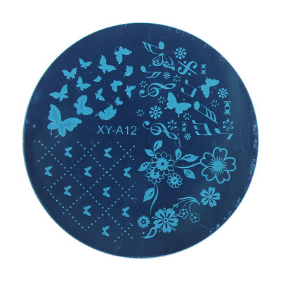 Kimcci Christmas Style Nail Art Stamping Plates Fashion Design Направи си сам 3D изображение Кръгли шаблони Шаблони Шаблони за маникюр Инструменти Грим растение