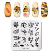 PICT You Nail Stamping Plates Animals Series Nail Art Stamping Template Design Εργαλεία στένσιλ από ανοξείδωτο ατσάλι DIY Nail Art Plate