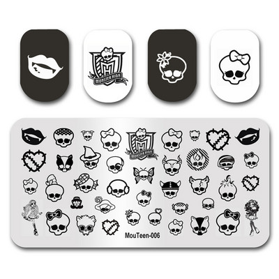 Hot Newest Nail Stamp MTS001 Infinite Electrocardiogram Animal Nail Stamping Plates Σετ μανικιούρ για στάμπα νυχιών